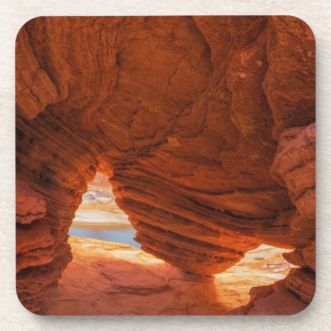 Porta-copo Cena de caverna de arenito erodido (Frente)