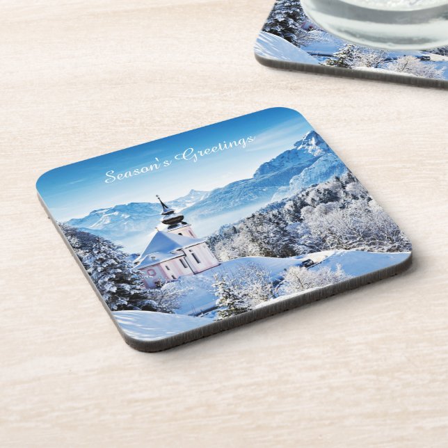 Porta-copo Cena de inverno personalizada (Left Side)