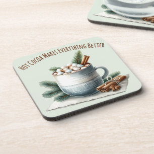 Porta-copo Cena de Marshmallow de Cacau de Inverno Aconchegan