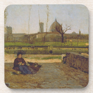 Porta-copo Cena diária, perto de Florença, c.1865