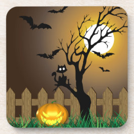 Porta-copo Cena do Jardim do Assustador do Halloween