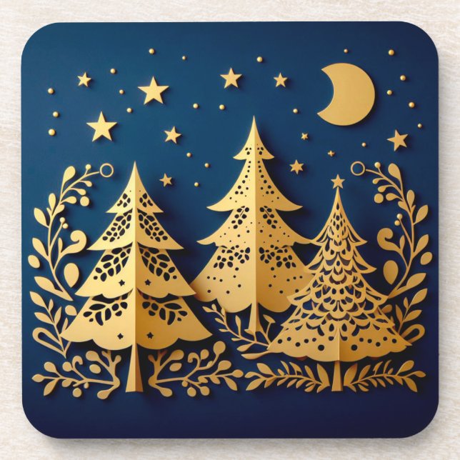 Porta-copo Cena Florestal Doce – Estrelas Abençoadas (Frente)