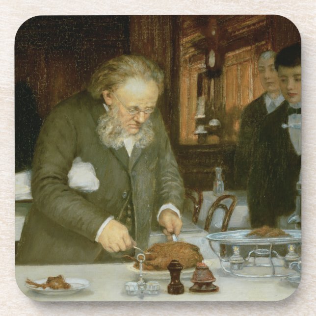 Porta-copo Cena no restaurante d'Argent da excursão do La (Frente)