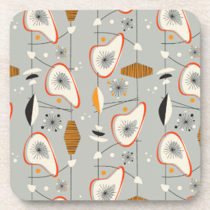 Porta-copo Cerceta geométrica & teste padrão azul