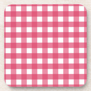 Porta-copo Cerise Gingham