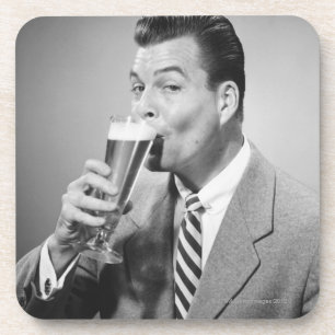Porta-copo Cerveja do bebendo do homem de negócios