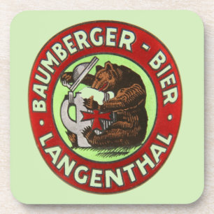 Porta-copo Cervejaria Baumberger Langenthal base para copos