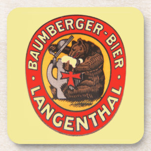Porta-copo Cervejaria Baumberger Langenthal base para copos