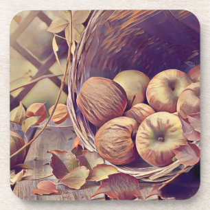 Porta-copo Cesto de queda de maçãs frutas