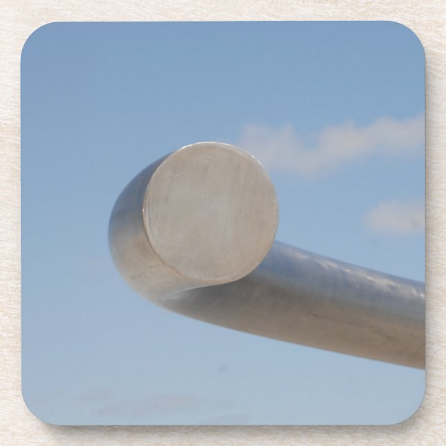 Porta-copo Céu Azul Metálico (Frente)