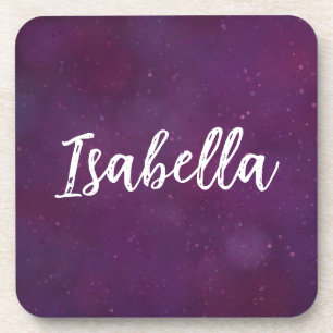 Porta-copo Céu estrelado roxo