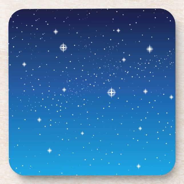 Porta-copo Céu Noturno Estrelado Azul Profundo (Frente)