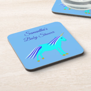 Porta-copo Chá de fraldas Personalizado do Cachorro Azul do M