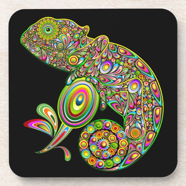 Porta-copo Chameleon Psychedelic Fantasy (Frente)