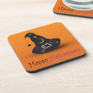 Porta-copo Chapéu de Bruxa de Halloween com Aranha