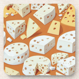 Porta-copo Cheese Pieces With Natural Holes Cute Pattern 