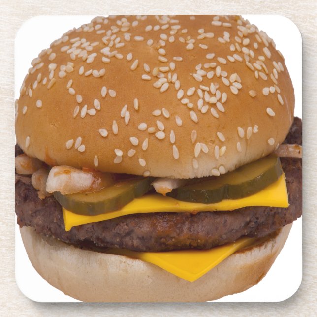 Porta-copo Cheeseburger Em Arma De Semente De Sésamo (Frente)