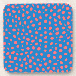 Porta-copo Cheetah mancha Coral Azul
