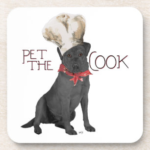 Porta-copo Chef Labrador Retriever Preto