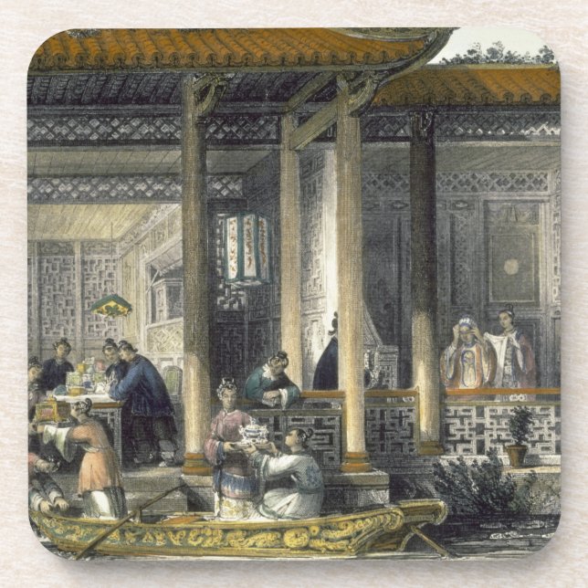 Porta-copo Chegada de presentes do casamento no Residen (Frente)