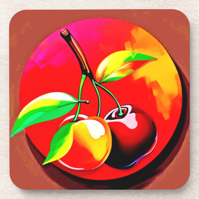 Porta-copo Cherry Duo vibrante (Frente)