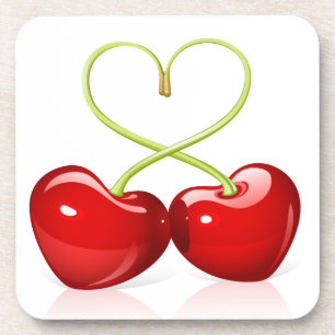 Porta-copo Cherry Heart