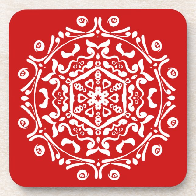 Porta-copo Cherry Mandala (Frente)