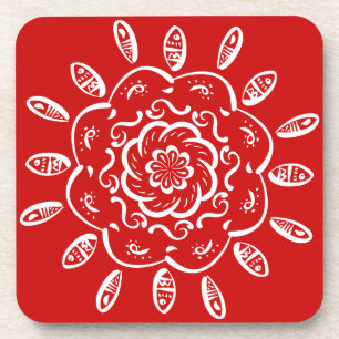 Porta-copo Cherry Mandala