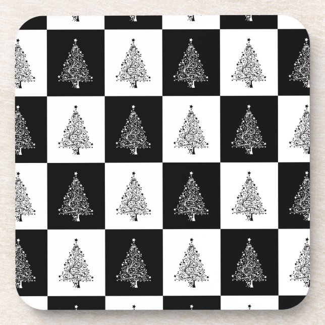 Porta-copo Chess de Árvore de Natal (Frente)