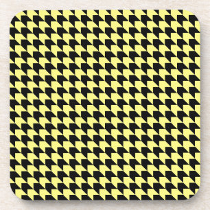 Porta-copo Chevron verifica amarelo e preto