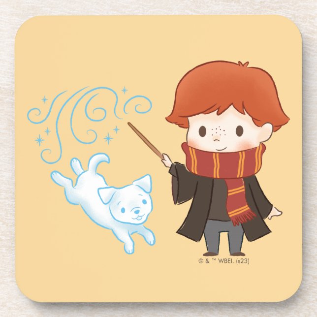 Porta-copo Chibi Ron Weasley Patronus (Frente)
