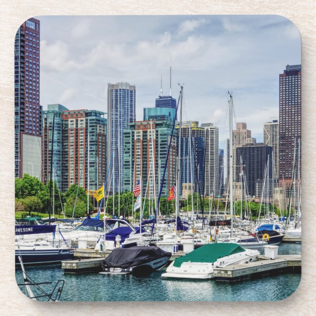 Porta-copo Chicago Harbor (Frente)