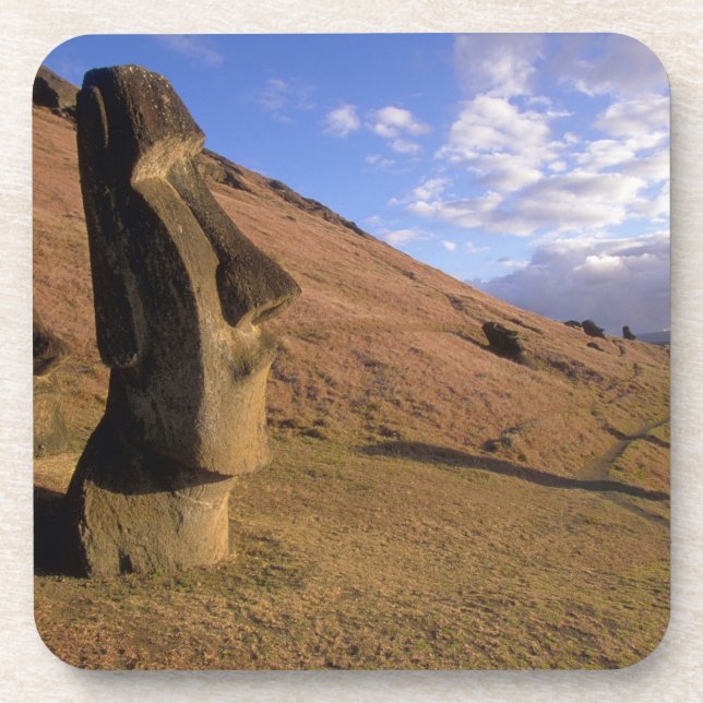 Porta-copo Chile, Ilha de Páscoa. Encosta com Moai (Frente)