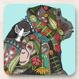 Porta-copo chimpanzé ama céu