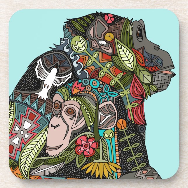 Porta-copo chimpanzé ama céu (Frente)