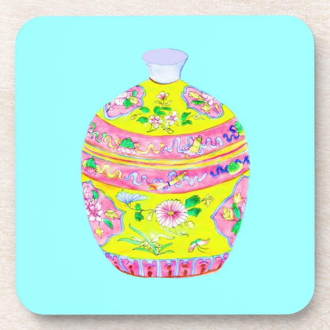 Porta-copo Chinês Nyonya Jar (Frente)