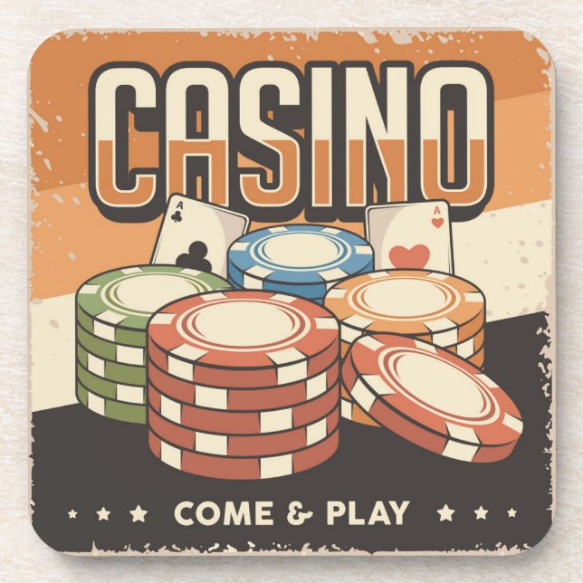 Porta-copo Chips do Las Vegas Casino Poker (Frente)