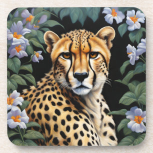 Porta-copo Chita e flores