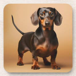 Porta-copo Chocolate e Tan Dachshund Dog
