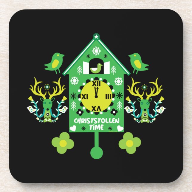 Porta-copo Christstollen Weihnachtsstollen Stollen Xmas (Frente)