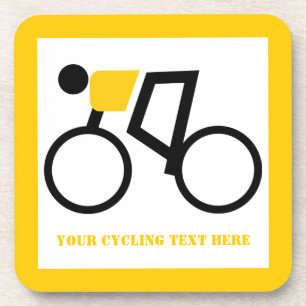 Porta-copo Ciclista que monta seu costume da bicicleta