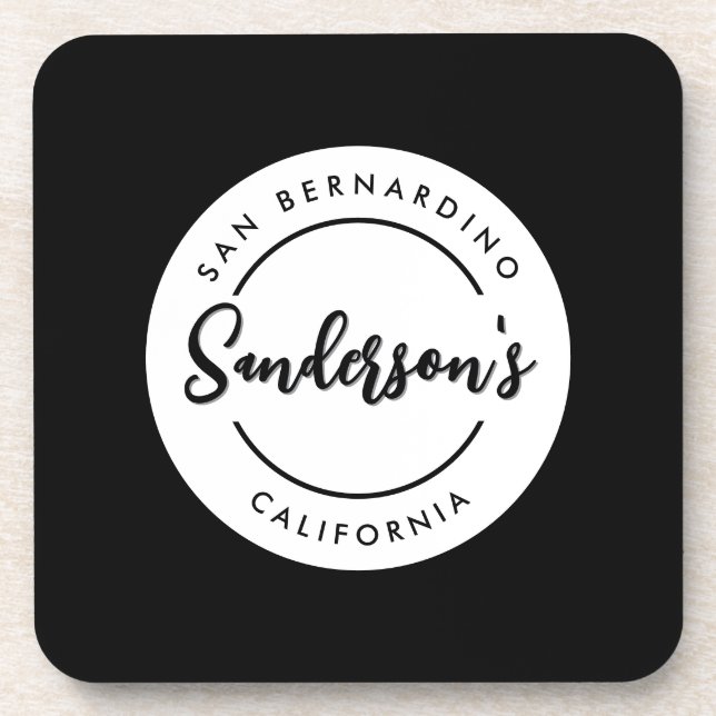 Porta-copo Cidade Branca Preta Local Local Local Nome Circula (Frente)