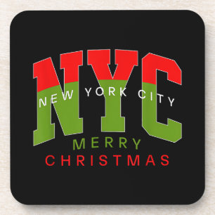 Porta-copo Cidade de Nova York Nova York Feliz Natal Presente