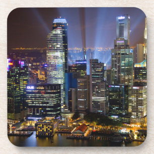 Porta-copo Cidade de Singapura no centro à noite
