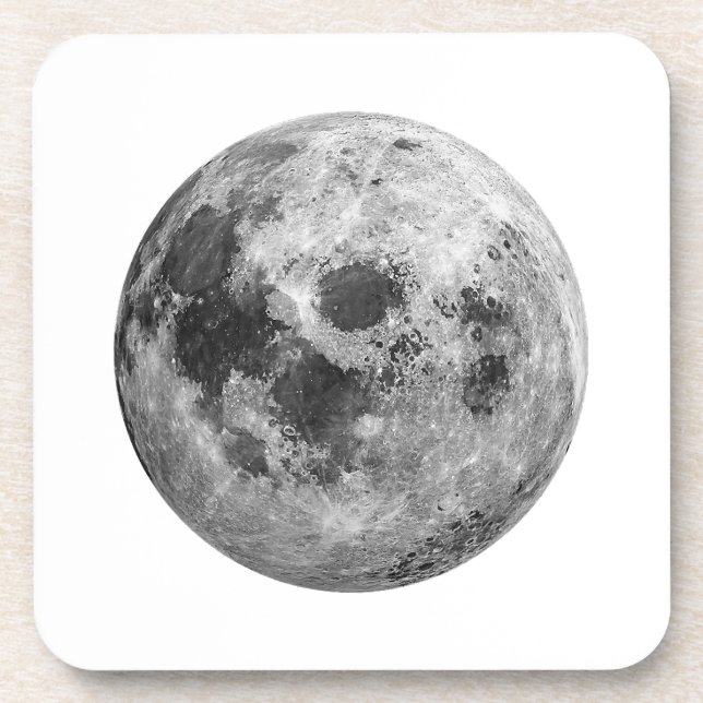 Porta-copo Ciência da Astronomia Espacial legal com Lua Cheia (Frente)