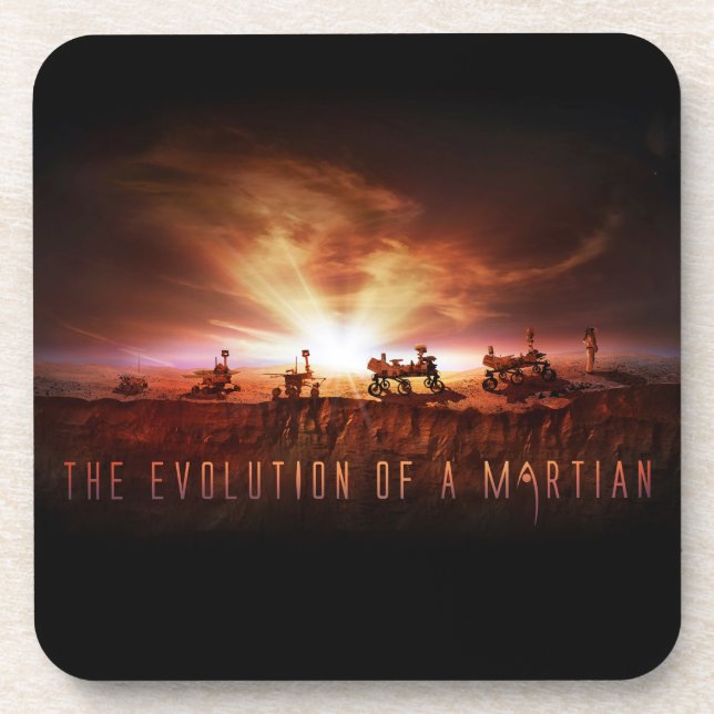 Porta-copo Cinco veículos Mars bem-sucedidos (Frente)