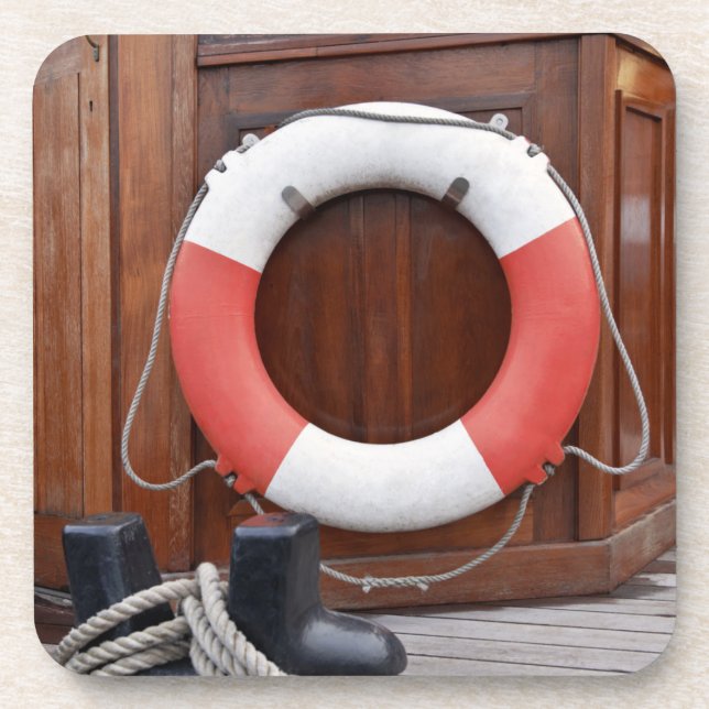 Porta-copo Cinto de salvação dos navios (Frente)