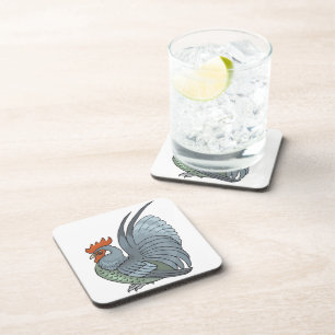 Porta-copo Cinza Country Rooster