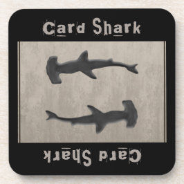Porta-copo Cinza de Shark de Placa