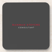 Cinza Negra Moderna, Red Professional Seu Nome